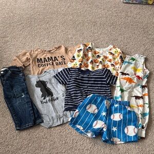 Dinosaur Print Kids Sleeveless Top